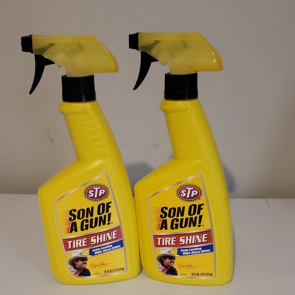 Son Of A Gun STP Tire Shine Long Lasting High Gloss Lot Of 2 Pack